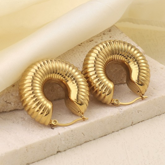 Gold Audrey Hoop Earrings