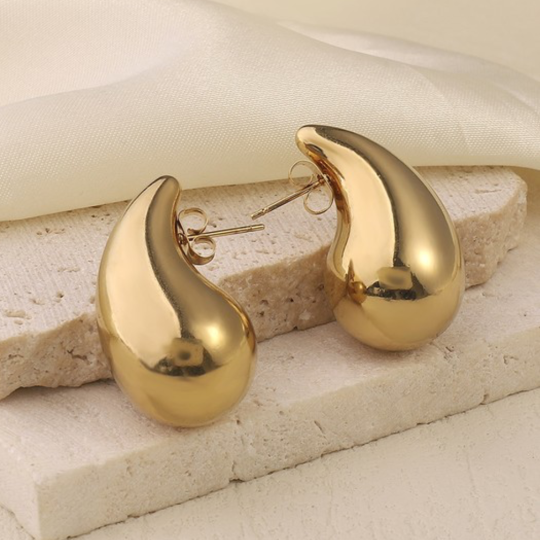 Gold Dana Teardrop Earrings