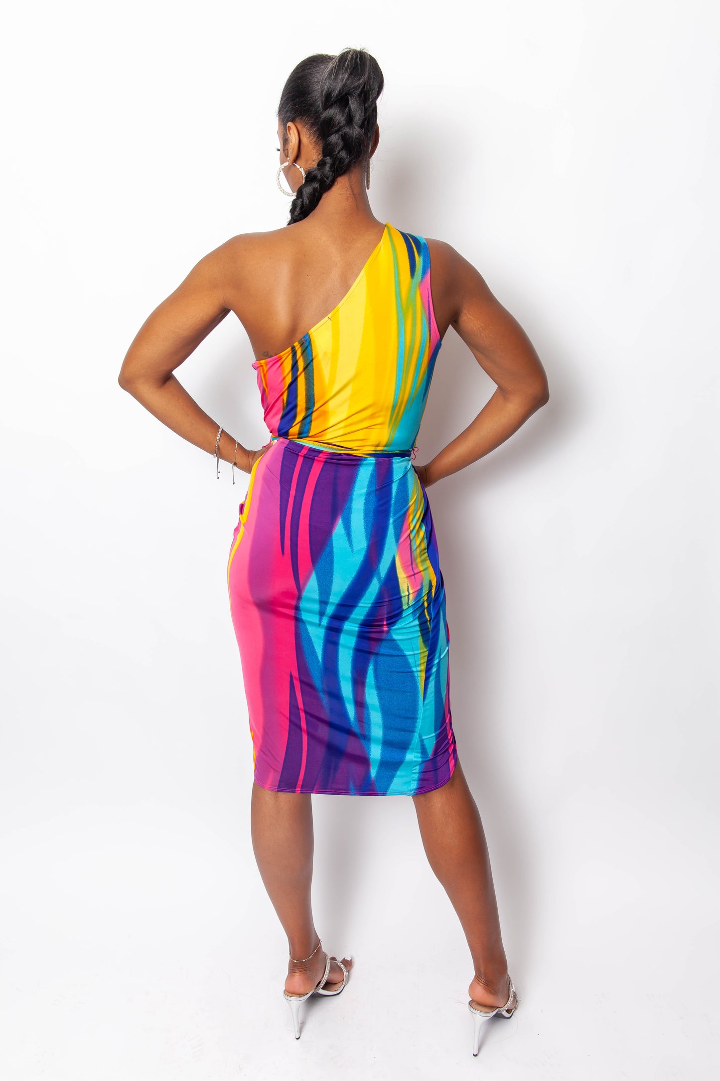 Tropical Vibes One Shoulder Dress